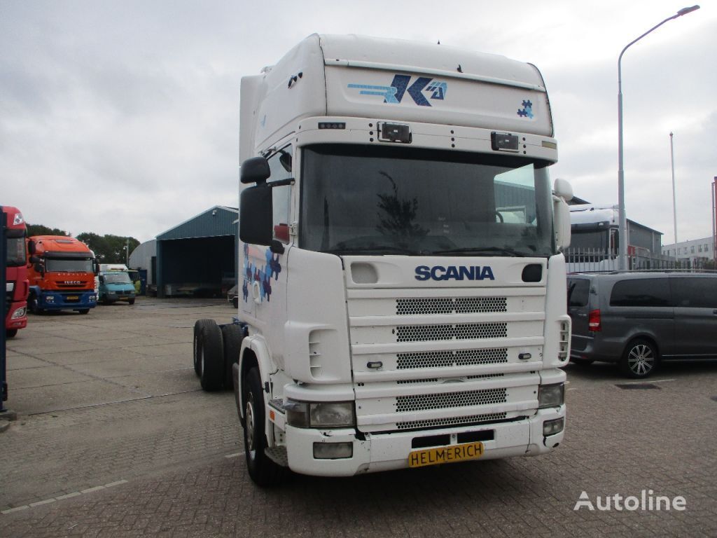 Scania R420 123 420 TOPLINE EURO 3 6X2 MANUALGEARBOX chassis truck