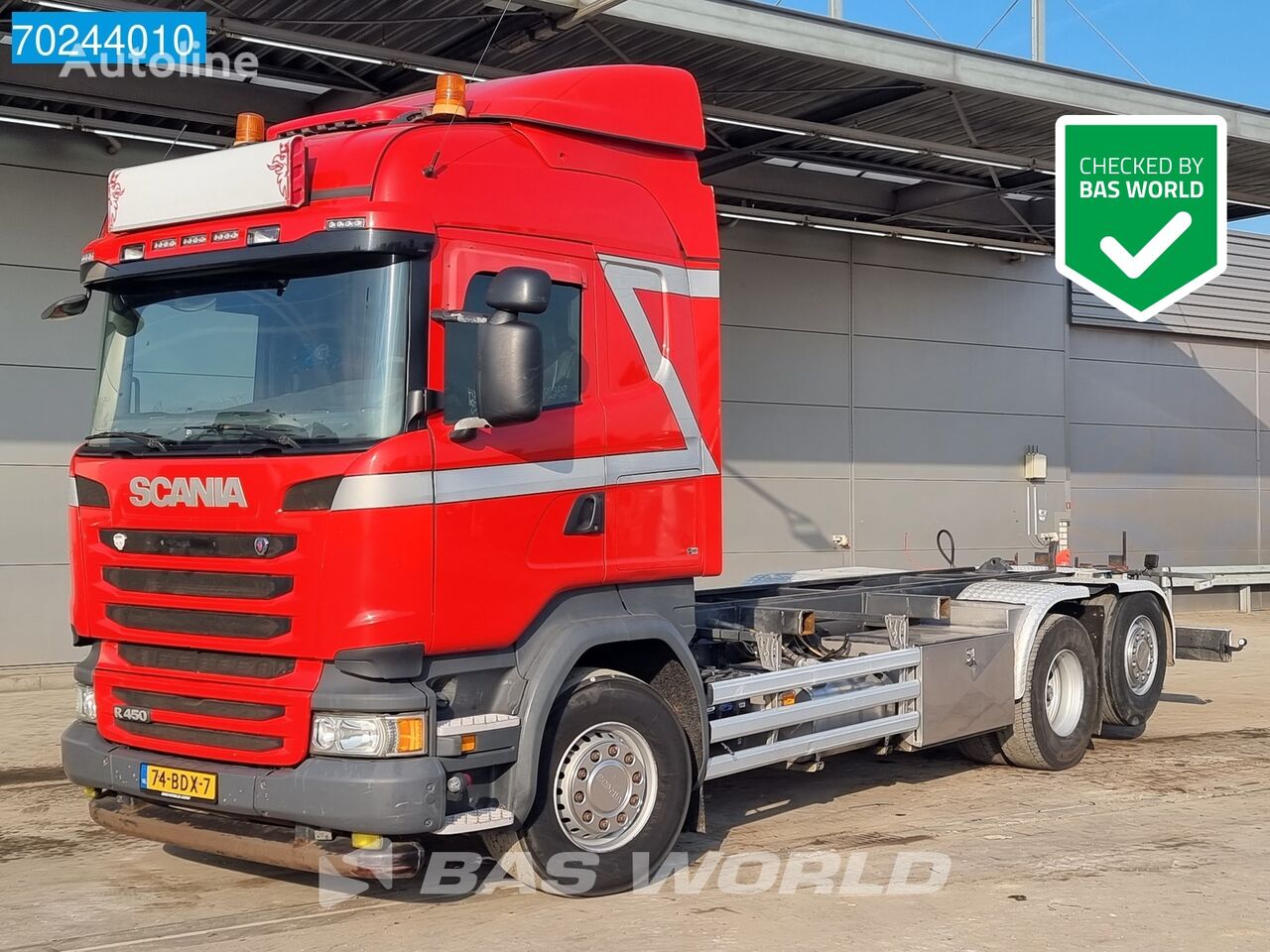 camion şasiu Scania R450 6X2 NL-Truck Lift+Lenkachse Standklima Hydraulik Euro 6