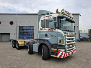 Scania R480 / 8X4 / INLINER / 441355 KM / FULL-AIR / 8TONS FRONT AXLE / cami&oacute;n chasis
