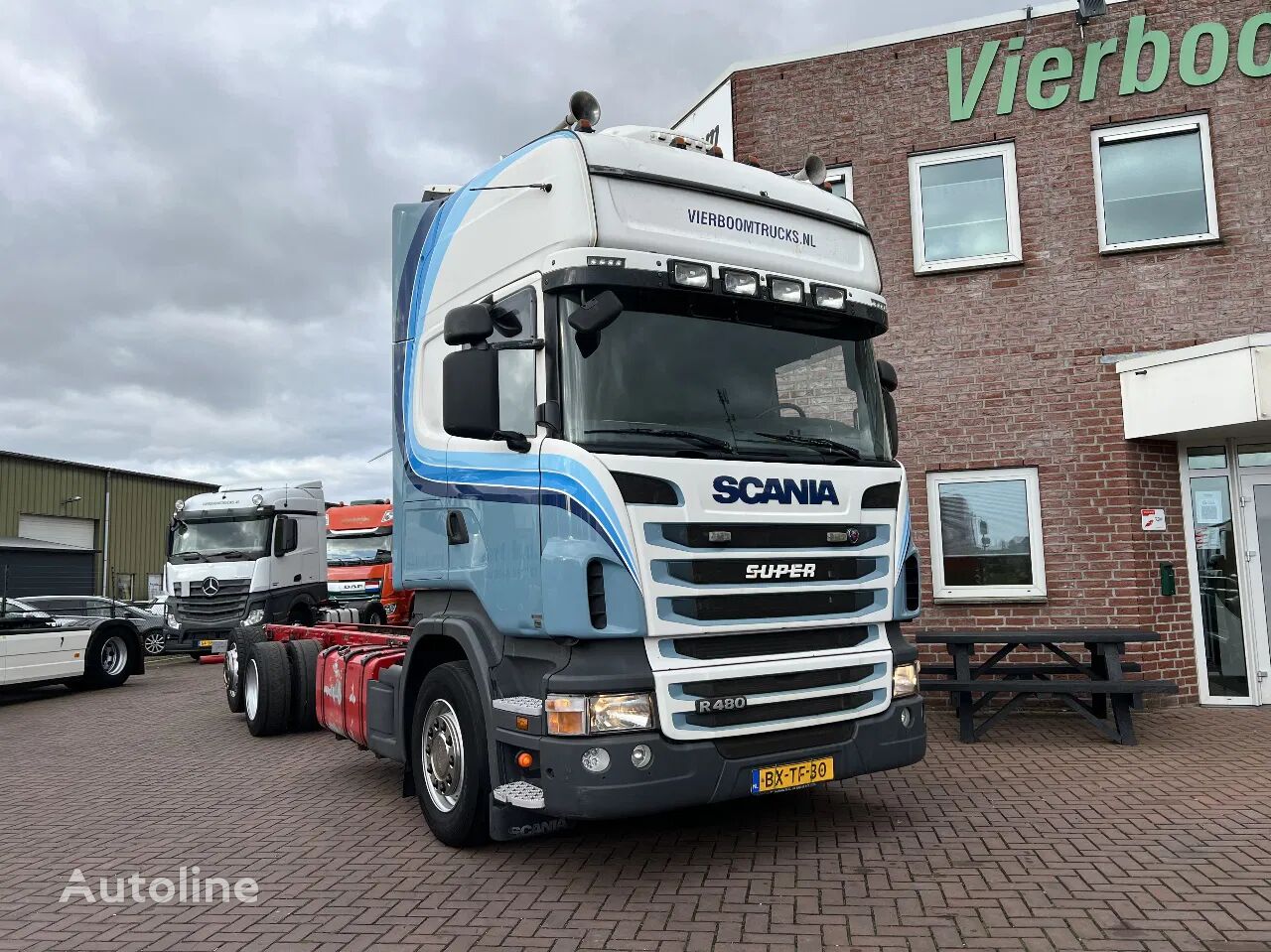 Scania R480 LB 6X2MNB TOPLINE RETARDER EURO5 HOLLAND TRUCK chassis truck