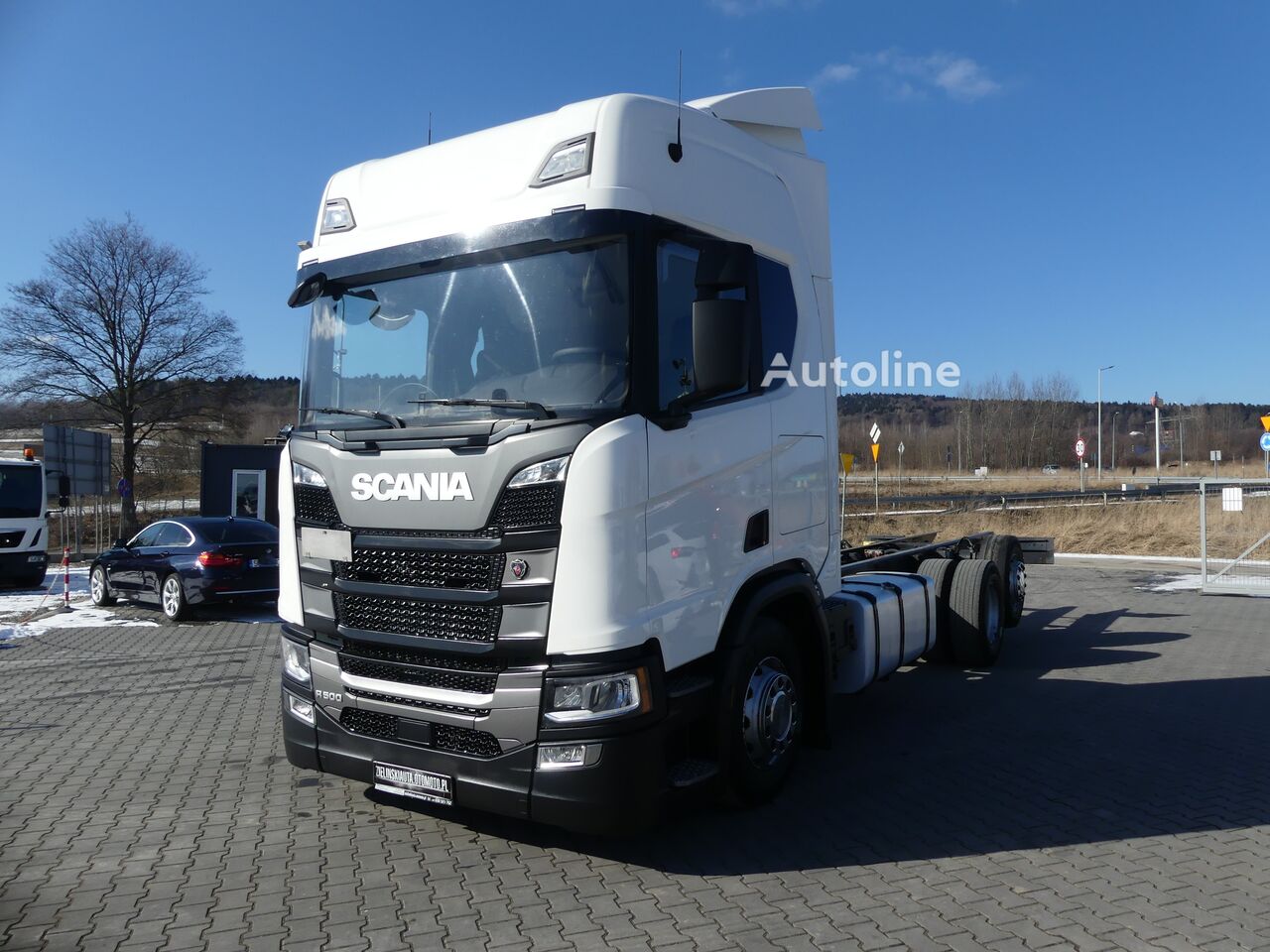 camião chassi Scania R500 / 6x2 / EURO 6 / OŚ SKRĘTNA / RAMA DO ZABUDOWY /