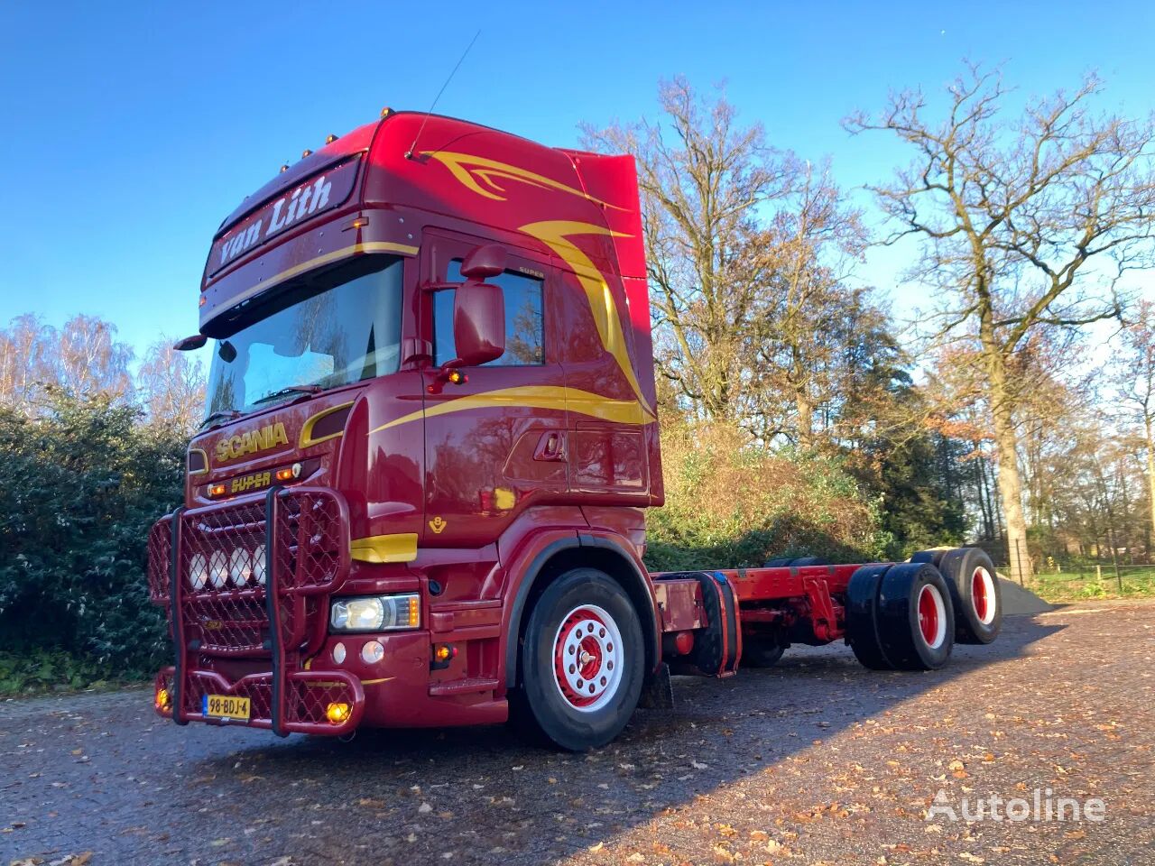 šasi sunkvežimis Scania R500 V8 6x2 Streamline Topline King 470 cm wheelbase Manual