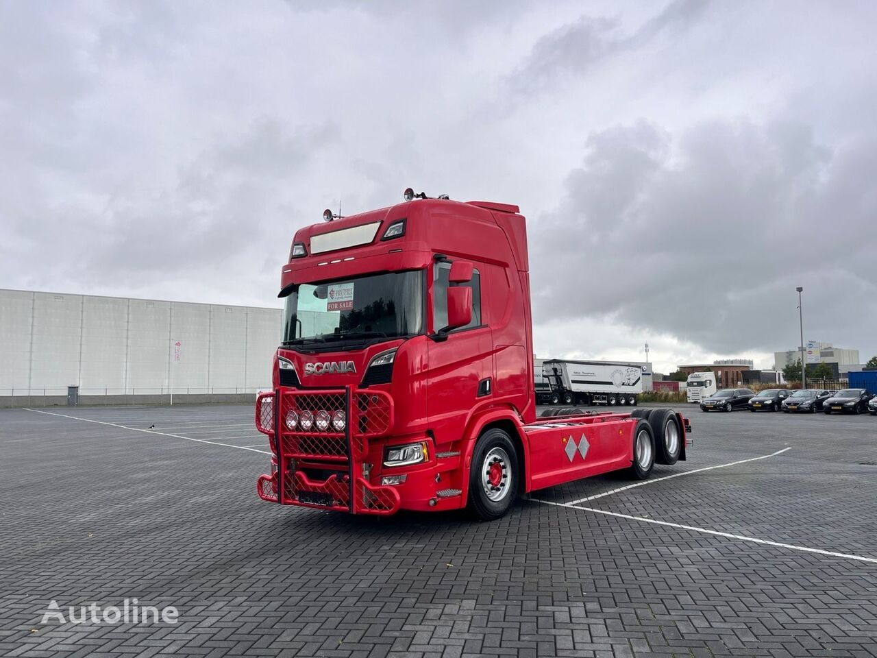 Scania R650 6X2 full air, retarder, 4.35wb alusta kuorma-auto