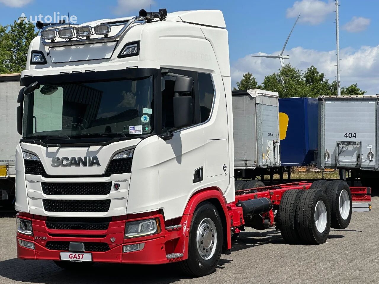 Scania R730 V8 NGS 6x2 Chassis Full Air Retarder Euro 6 chassis truck