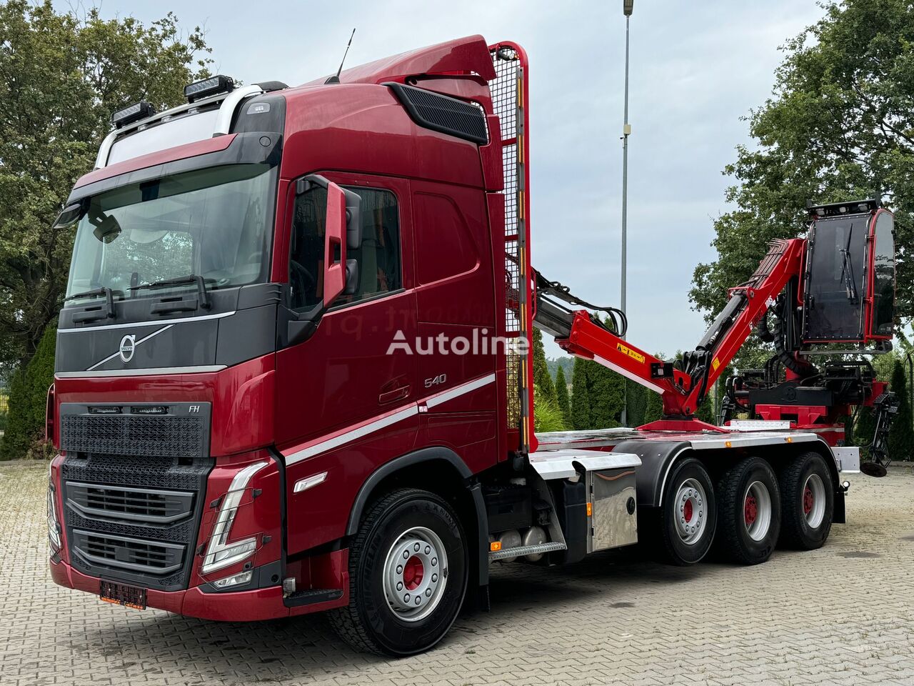 الشاسيه Volvo FH 540 6x4 EURO6 POJAZD DO DRZEWA Z HDS