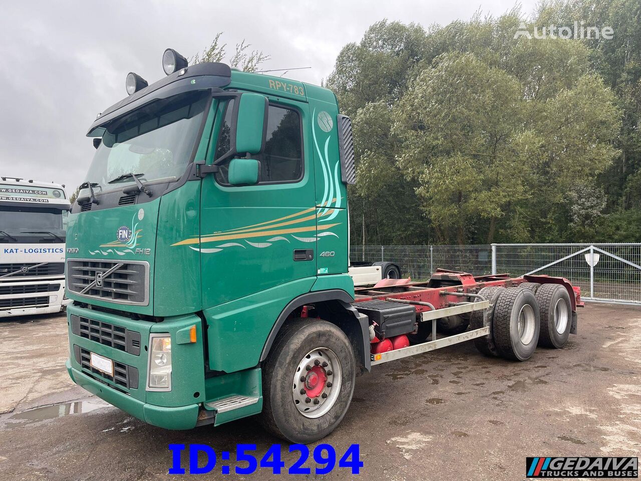 грузовик шасси Volvo FH12 460HP - 6x4 - Manual - Full steel