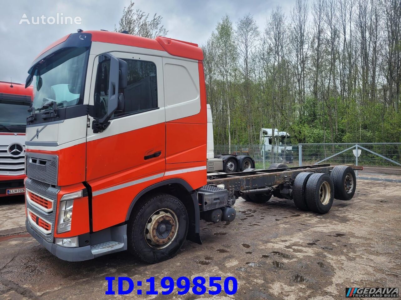 Volvo FH13 540HP 6x2 Euro6 camión chasis