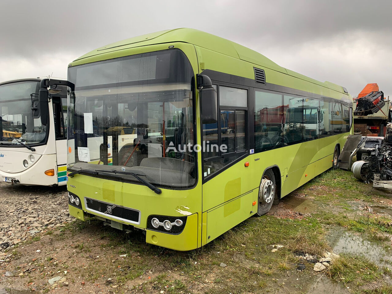 باص النقل الداخلي Volvo BRLH 7700 HYBRID FOR PARTS/ D5F215 ENGINE / AT2412D GERABOX من قطع الغيار