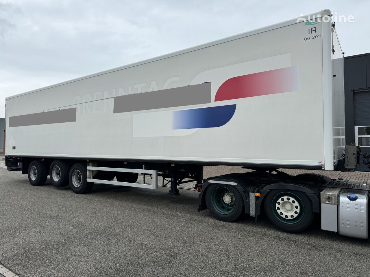 semi-trailer dengan box tertutup Groenewegen Issolliert, LBW, Lift-Achse, Lenk Achse