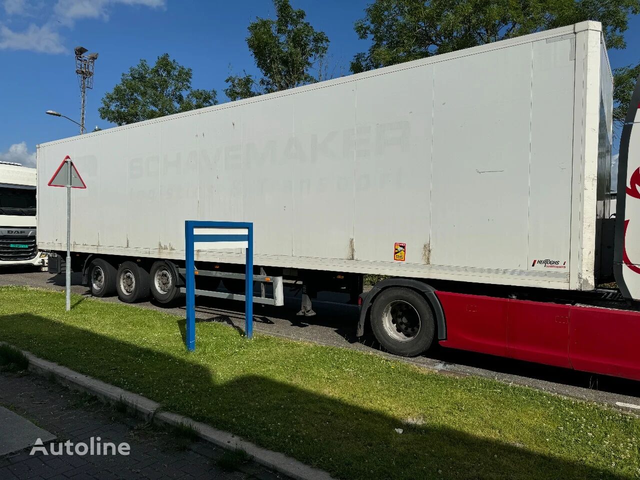 ημιρυμουλκούμενο κόφα Hertoghs O3 / BOX TRAILER 3X SAF AXLE