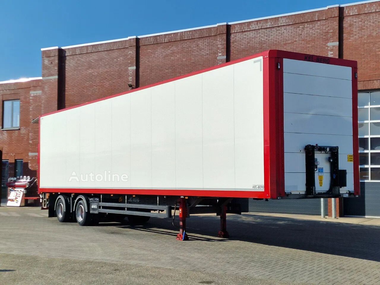 Kel-Berg Box trailer - Zepro loadlift 2.500 KG - Steering axle closed box semi-trailer