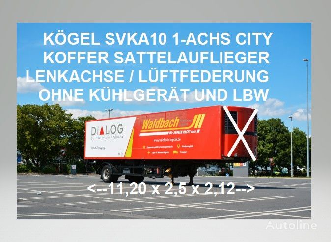 new Kögel closed box semi-trailer