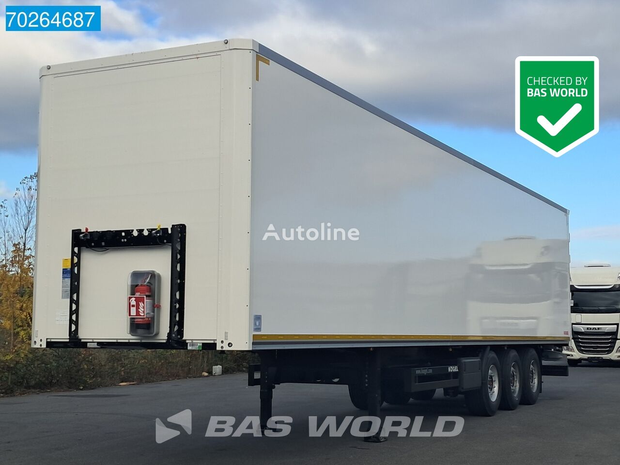 semi-trailer dengan box tertutup Kögel S24-1 3 axles NEW! Liftachse baru