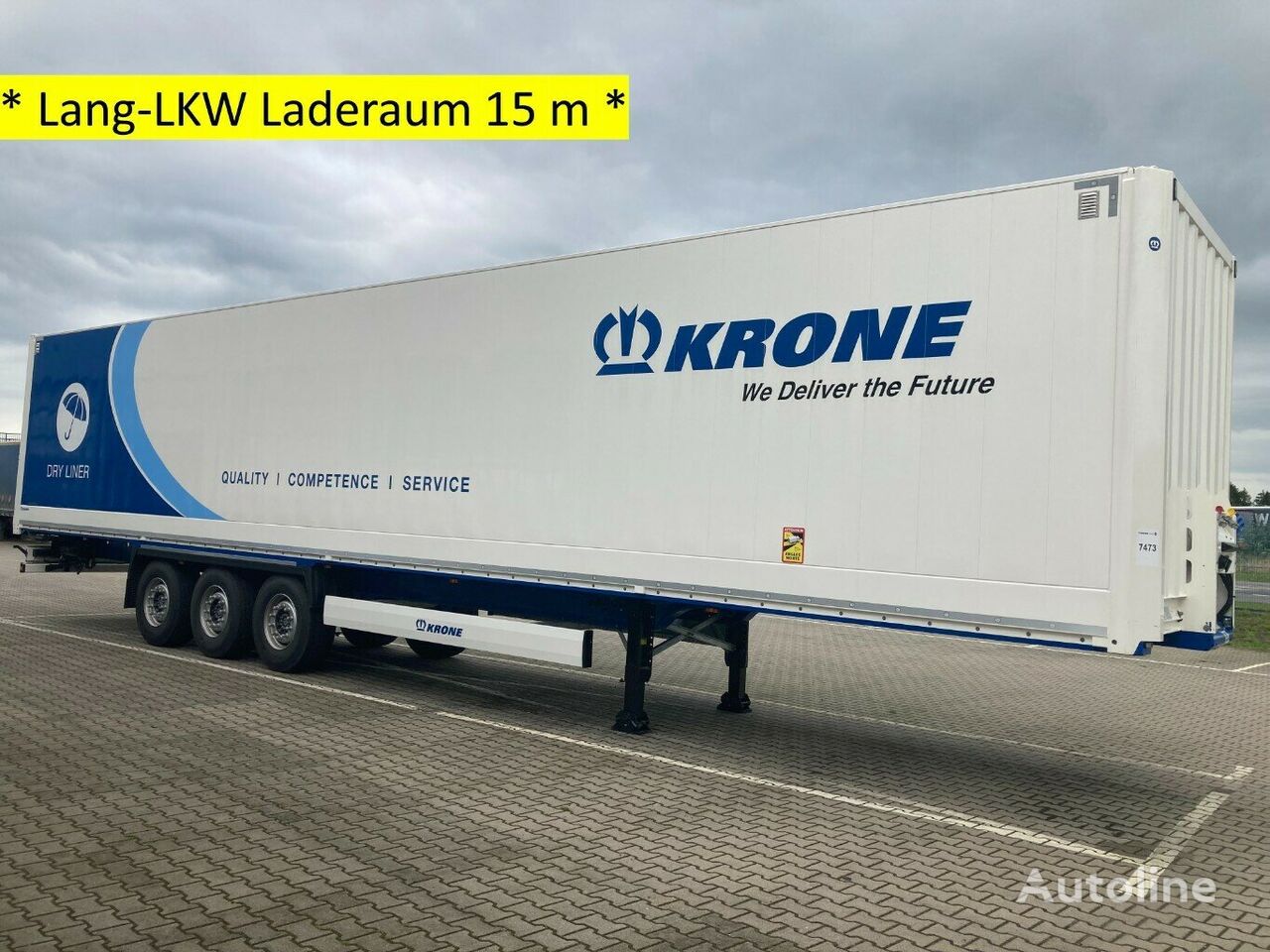 Krone Dry Liner SDK 27 eLBV41-S closed box semi-trailer