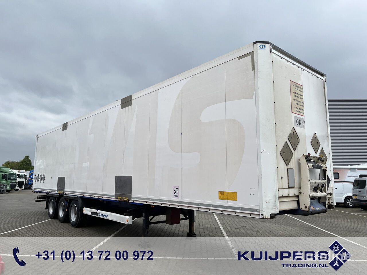 Krone Dryliner / Box / Huckepack Trailer sættevogn lukket kasse