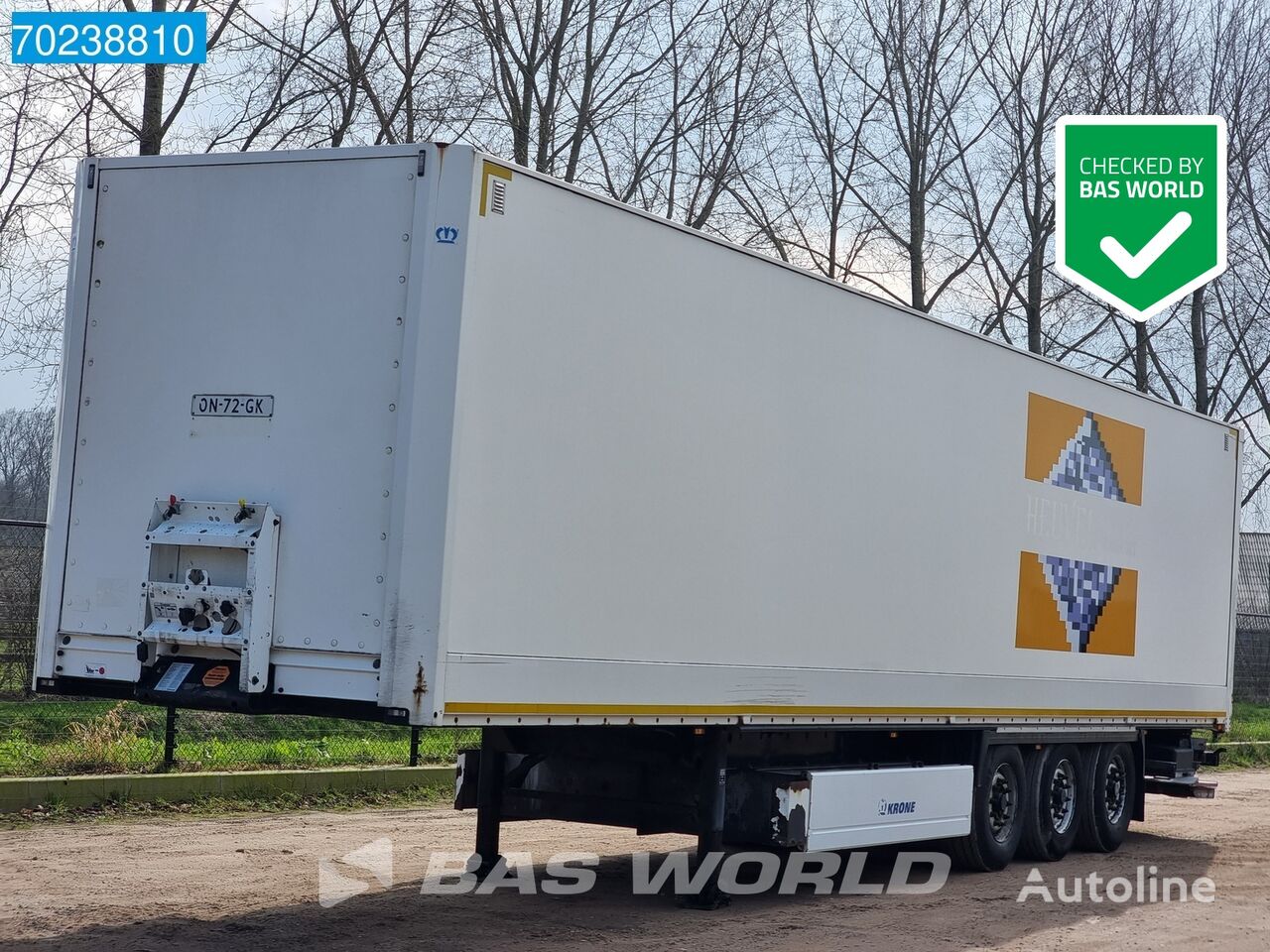 العربات نصف المقطورة شاحنة مقفلة Krone SD 3 axles NL-Trailer 2x liftachse LBW Tailgate