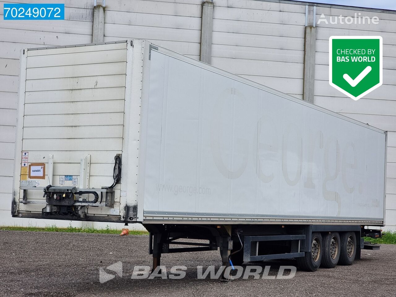 напівпричіп фургон Schmitz Cargobull NKS*SCB*S3B Tail gate