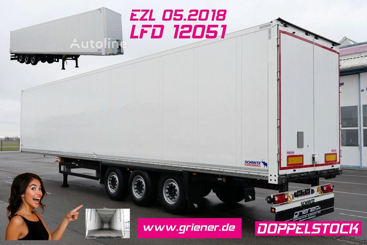 semi-reboque furgão Schmitz Cargobull SKO 24/ DOPPELSTOCK / WABCO/2,70 EXPRESS !!!!!!!