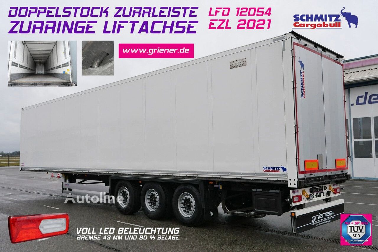 furgonas puspriekabė Schmitz Cargobull SKO 24/ DOPPELSTOCK /ZURRINGE/ LIFT / LED !!!!!!