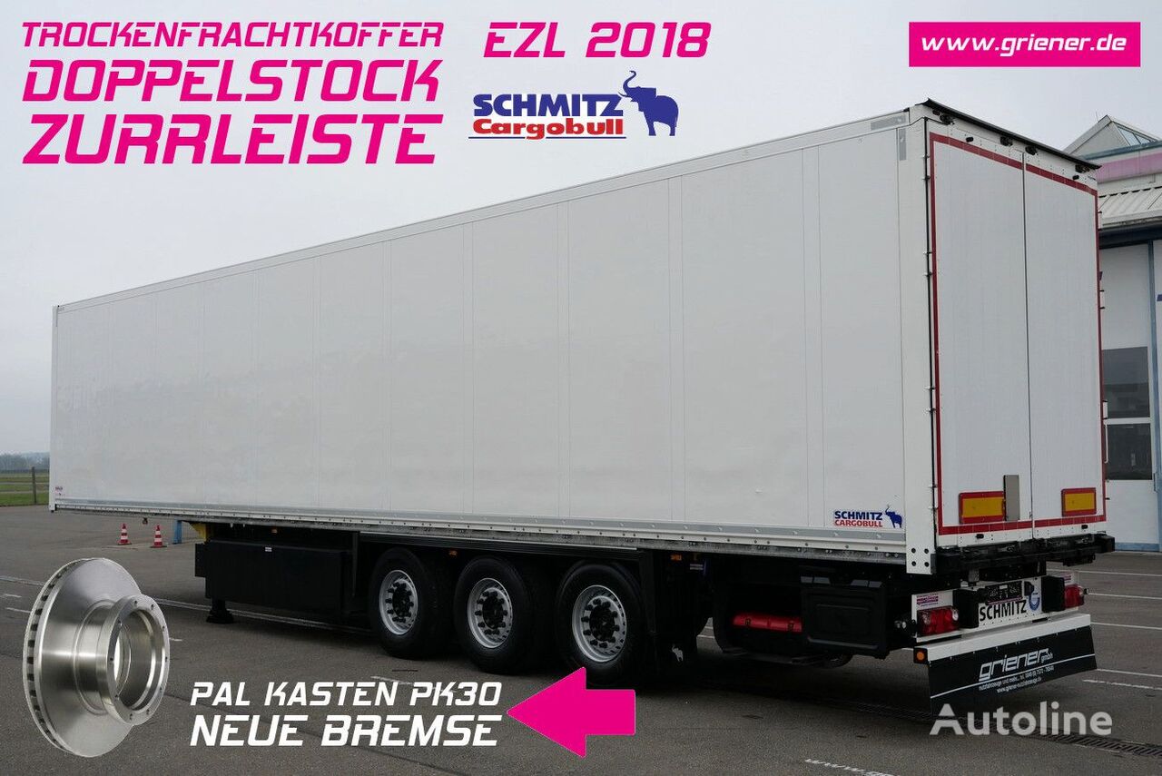 Schmitz Cargobull SKO 24/ DS / ZURRLEISTE /12642 XL neue bremse ! closed box semi-trailer