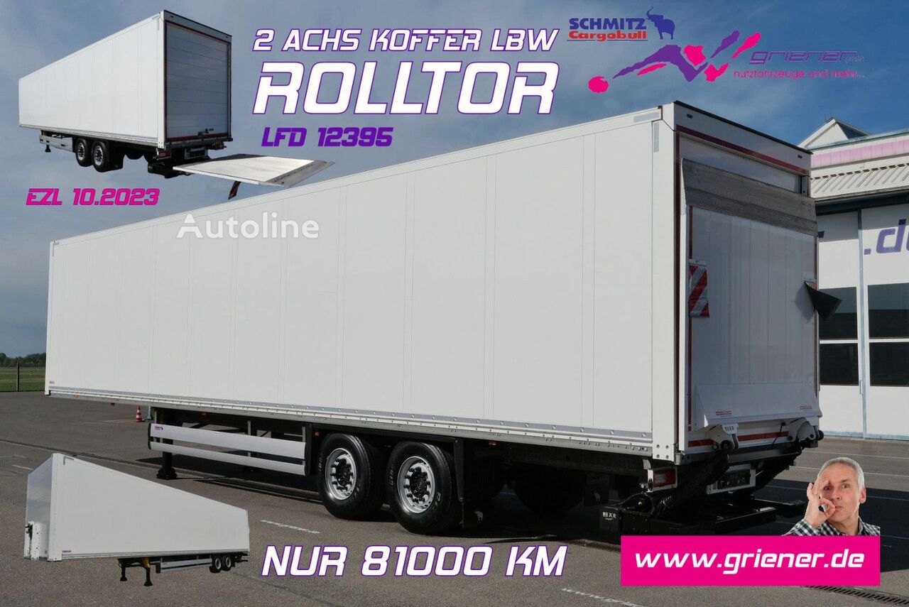 العربات نصف المقطورة شاحنة مقفلة Schmitz Cargobull SKO SBO 18 / LBW BÄR 2000 kg /ROLLTOR / 3 x ZURR - Autoline