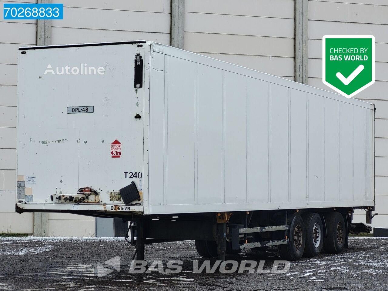 Schmitz Cargobull SKO24 3 axles Tailgate Lift+Lenakchse LBW semirremolque furgón