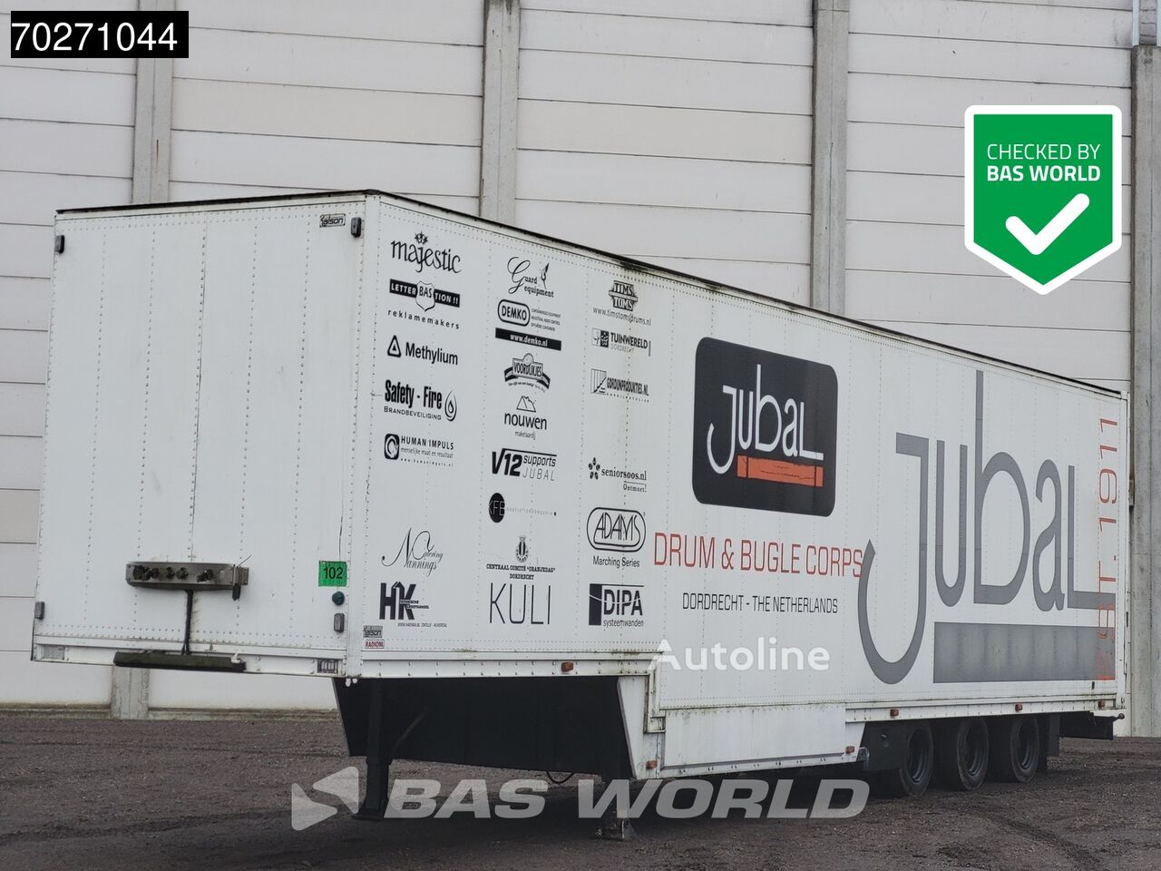 полуприцеп фургон Talson D.1224 NL-Trailer Liftachse