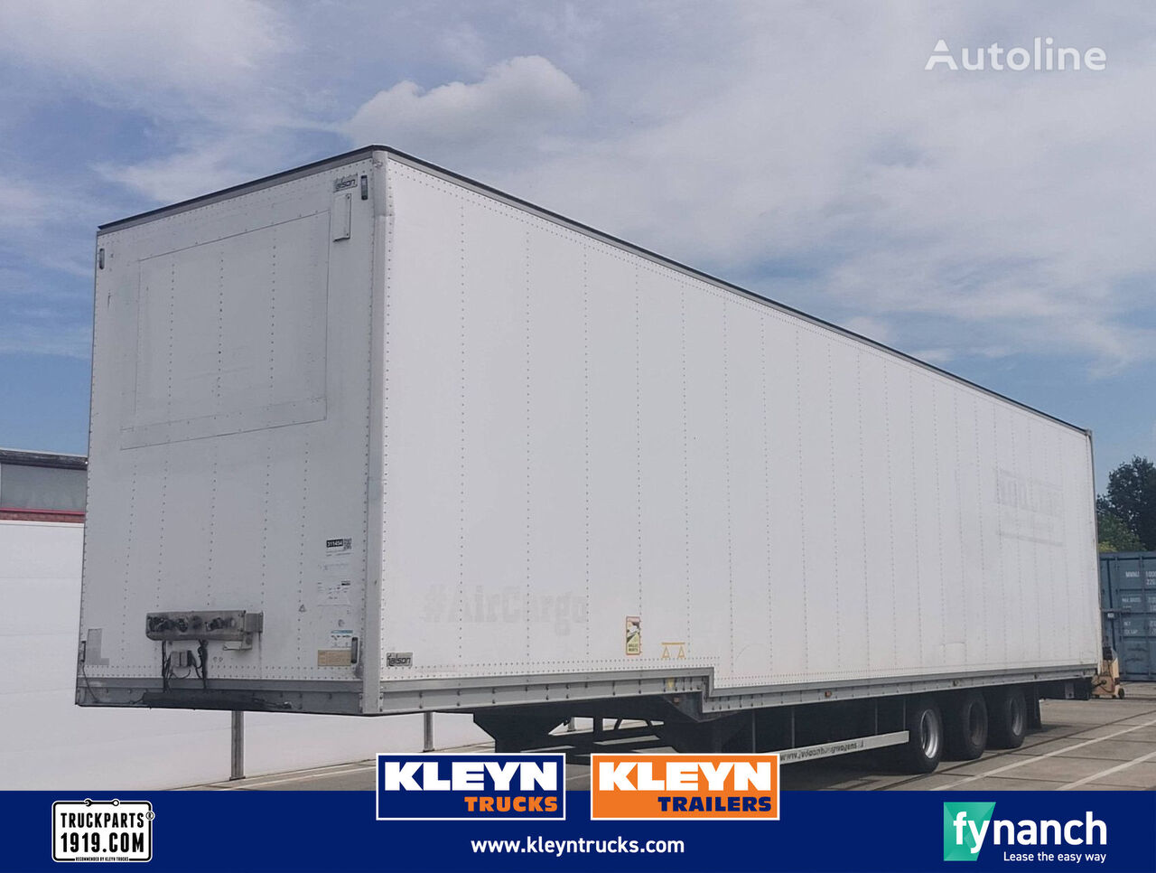 Talson F 1227 AIR CARGO closed box semi-trailer