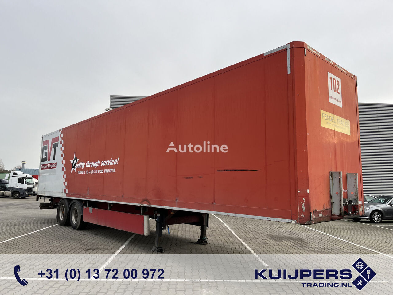 Tracon TO.1218 / Box Trailer semitrailer varebil