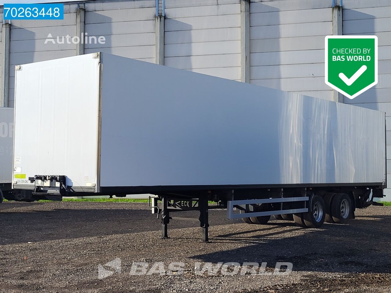 semi-remorque fourgon Van Eck UT-2BI NL-Trailer Lenkasche Tailgate LBW