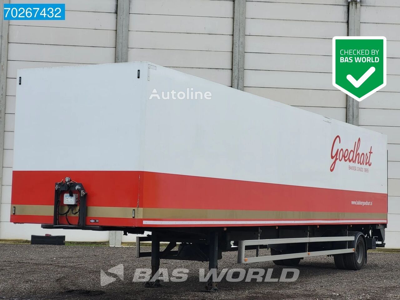 semiremorcă furgon Vogelzang V01-STG-12-10-KB NL-Trailer Tailgate LBW