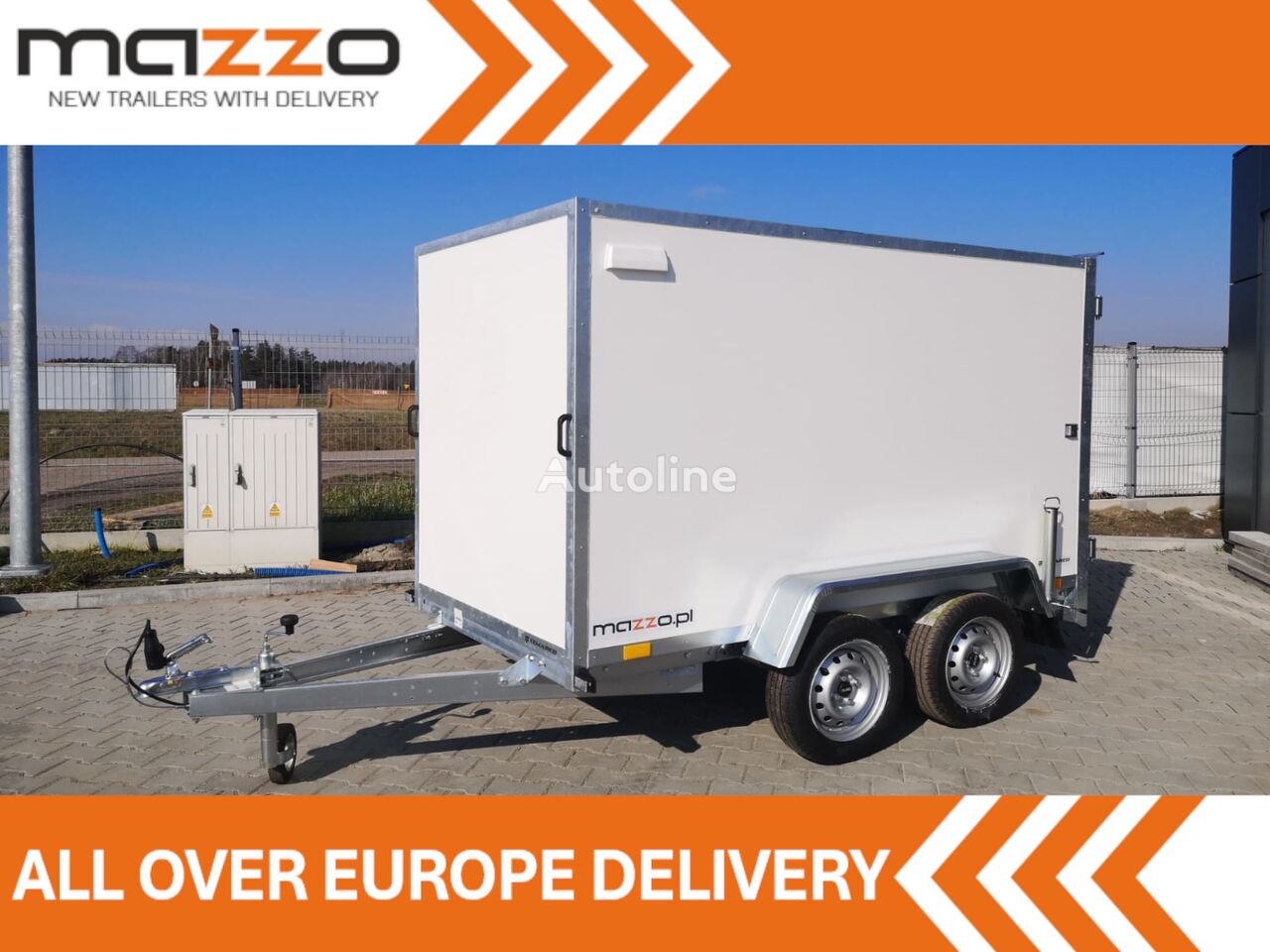 remorque fourgon Temared BOX 2512/2  250x125x150cm 750kg VAN TRAILER neuve