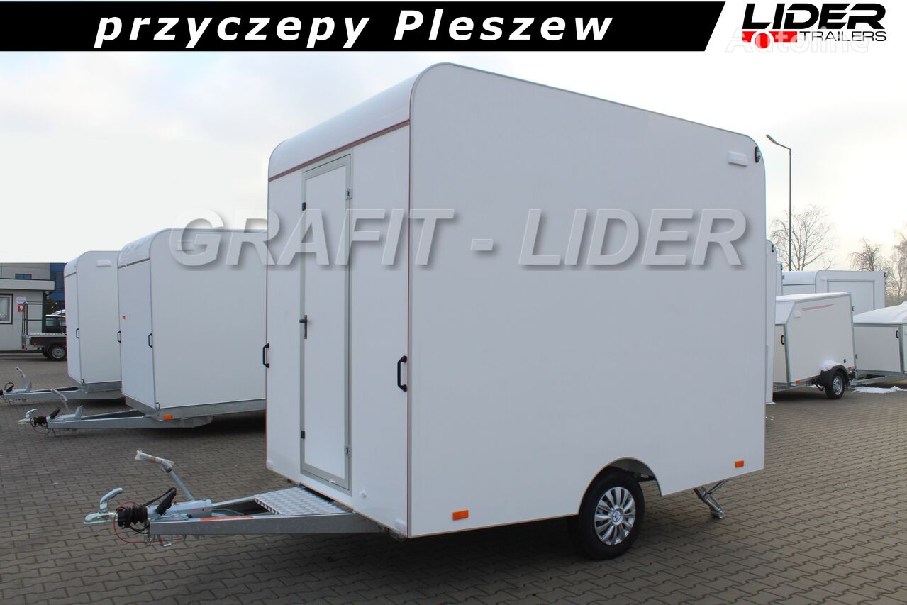 новый прицеп фургон Tomplan Mobile office fourgon trailer TP-086 przyczepa 300x200x230cm, TH