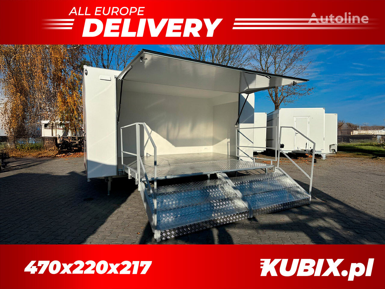 new Tomplan TWSP 470T.01  KUBIX Austellungsanhänger, Even Cargo 470x220x217 closed box trailer