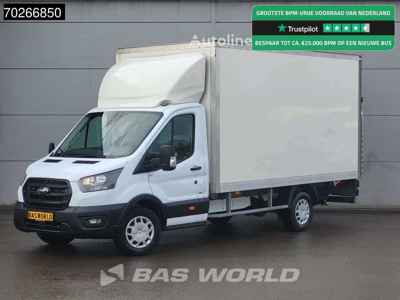 Ford Transit 130pk Bakwagen Laadklep Airco Cruise Meubelbak Koffer Ai lastbil kassevogn < 3.5t