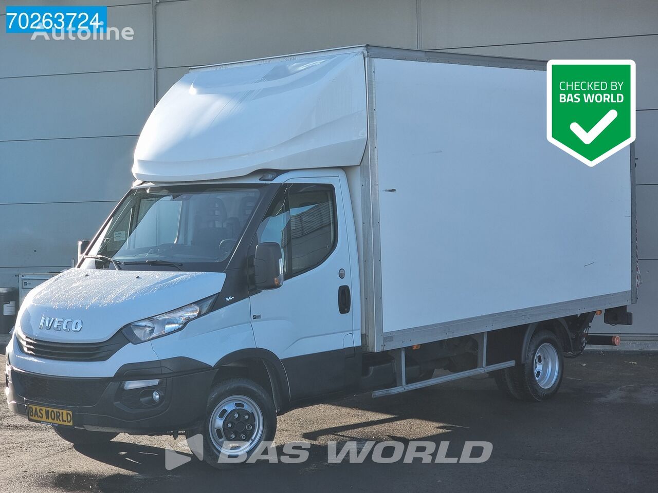 IVECO Daily 35C14 Euro6 Bakwagen Laadklep Airco Cruise Meubelbak Koffe box truck < 3.5t