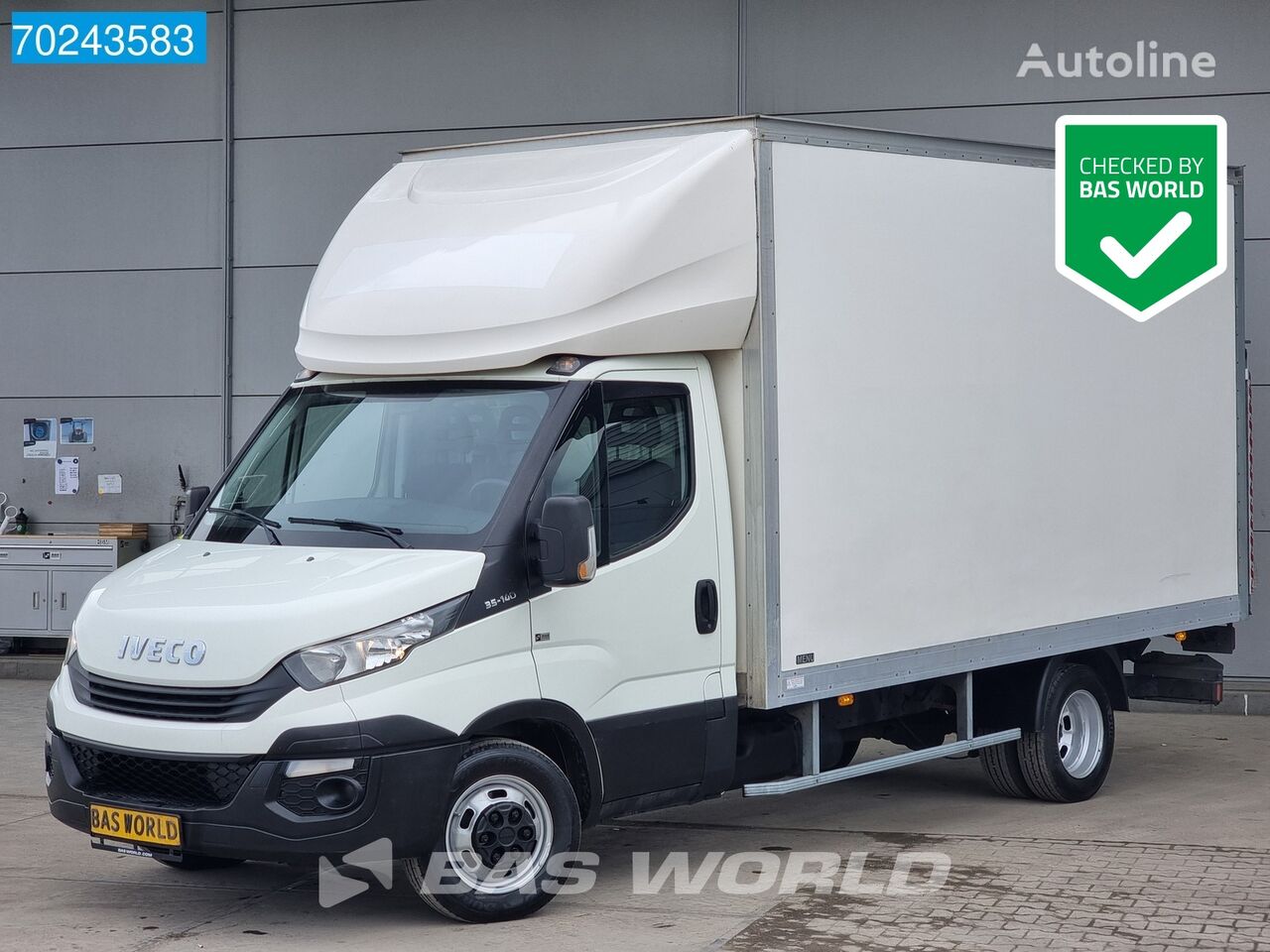 شاحنة مقفلة < 3.5طن IVECO Daily 35C14 Euro6 Dubbellucht Laadklep Zijdeur Bakwagen Meubelba