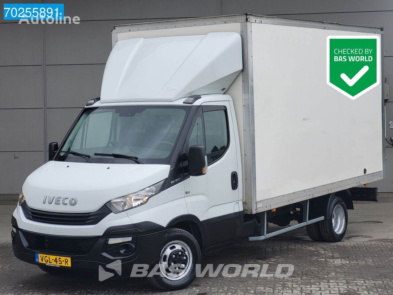 sunkvežimis furgonas < 3.5t IVECO Daily 35C16 Bakwagen met achterdeuren 3500kg trekhaak Euro6 Airc