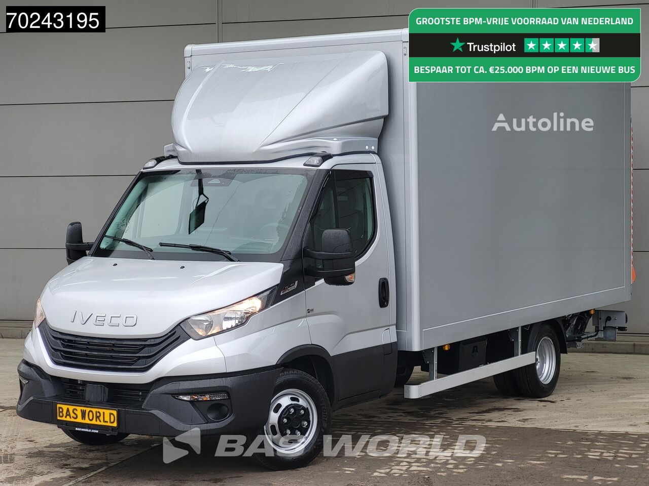 新箱式卡车 < 3.5t IVECO Daily 35C18 2025 MODEL Automaat 1000kg Laadklep ACC Navi Airco Z