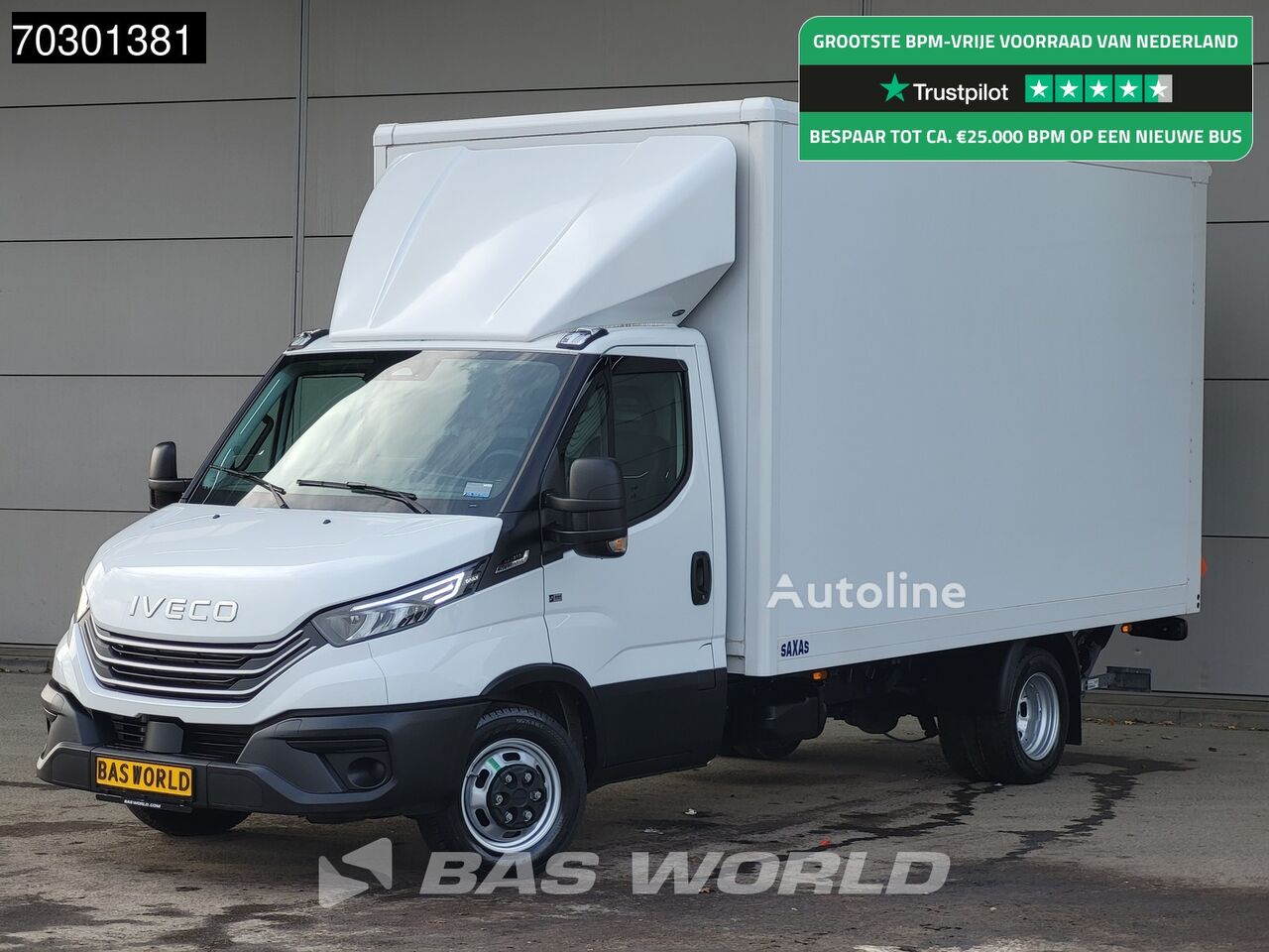 Camion fourgon < 3.5t IVECO Daily 35C21 3.0L Automaat Laadklep Zijdeur Dubbellucht Bakwagen - Autoline