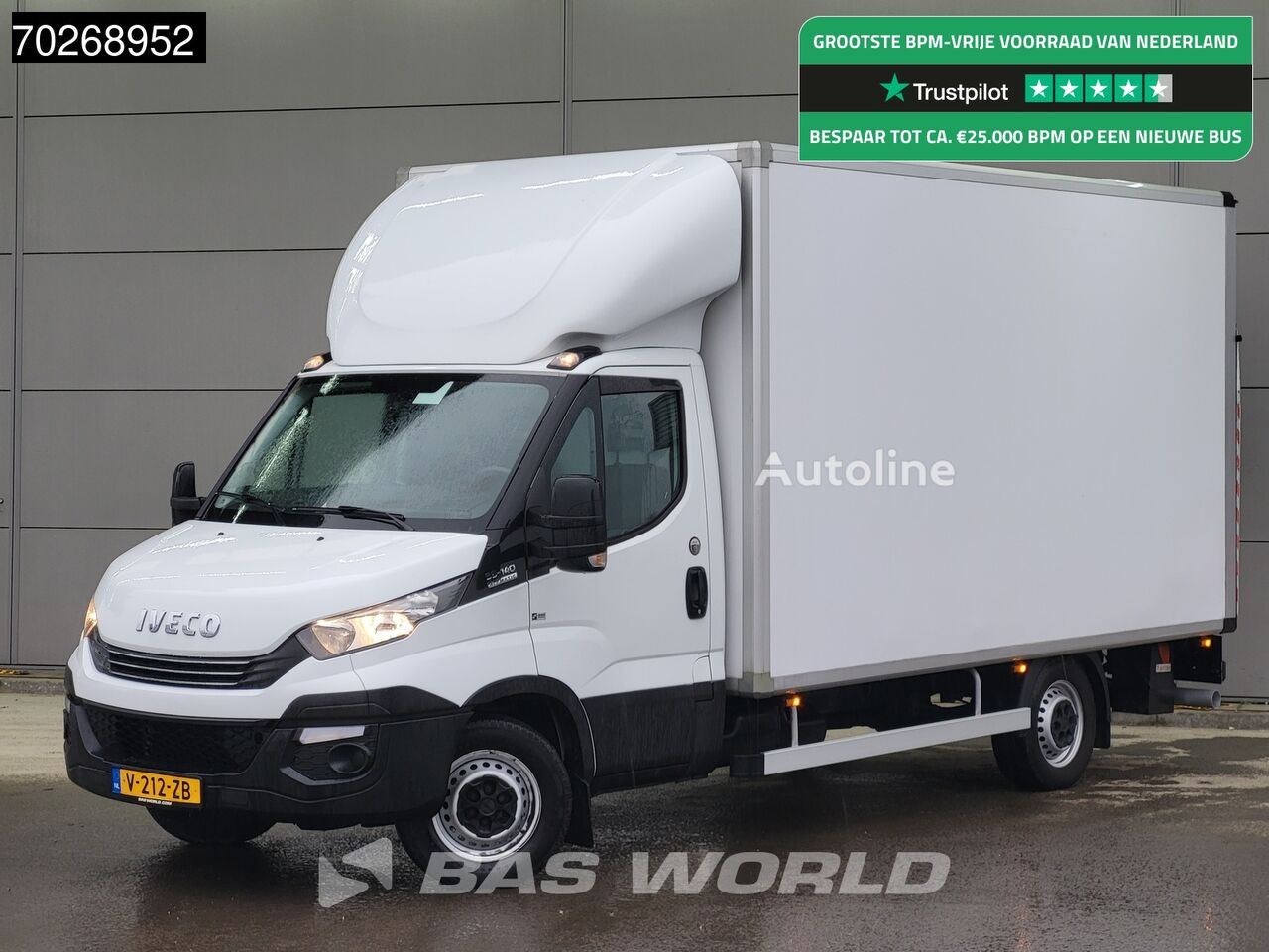 IVECO Daily 35S14 Automaat Bakwagen Laadklep Lat om lat Zijdeur Camera lastbil kassevogn < 3.5t