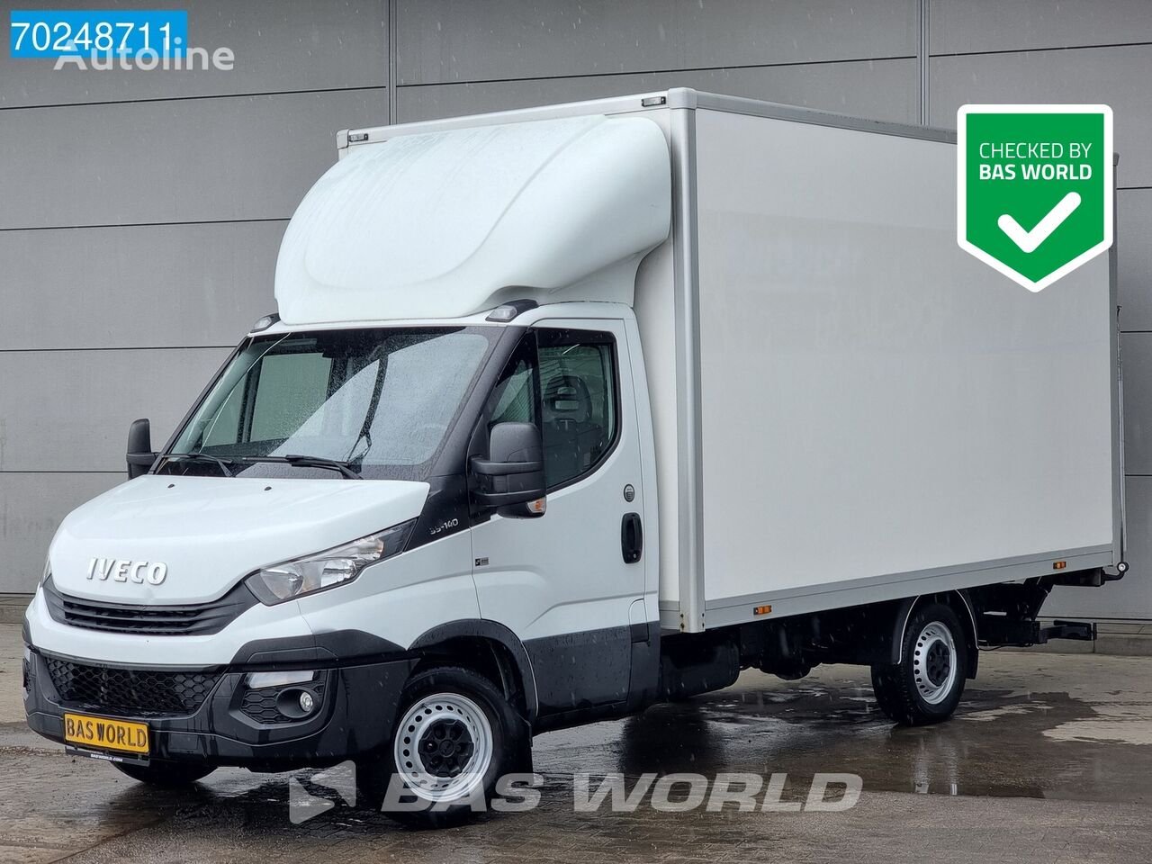 IVECO Daily 35S14 Laadklep Zijdeur Airco Cruise Euro6 Standkachel Bakw box truck < 3.5t