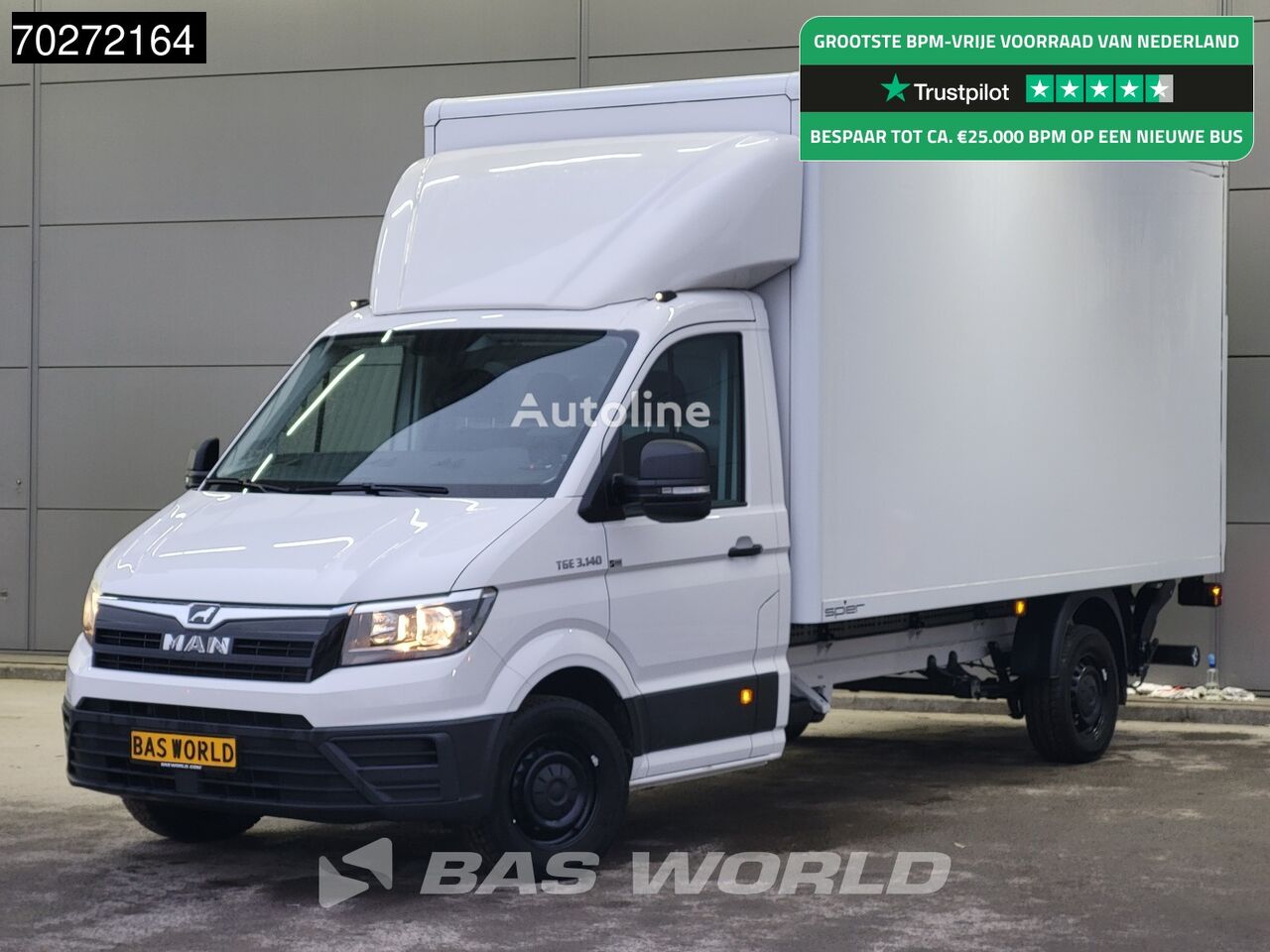 MAN TGE 3.140 Automaat Laadklep Bakwagen Airco Cruise Camera Meubelb kamion furgon < 3.5t