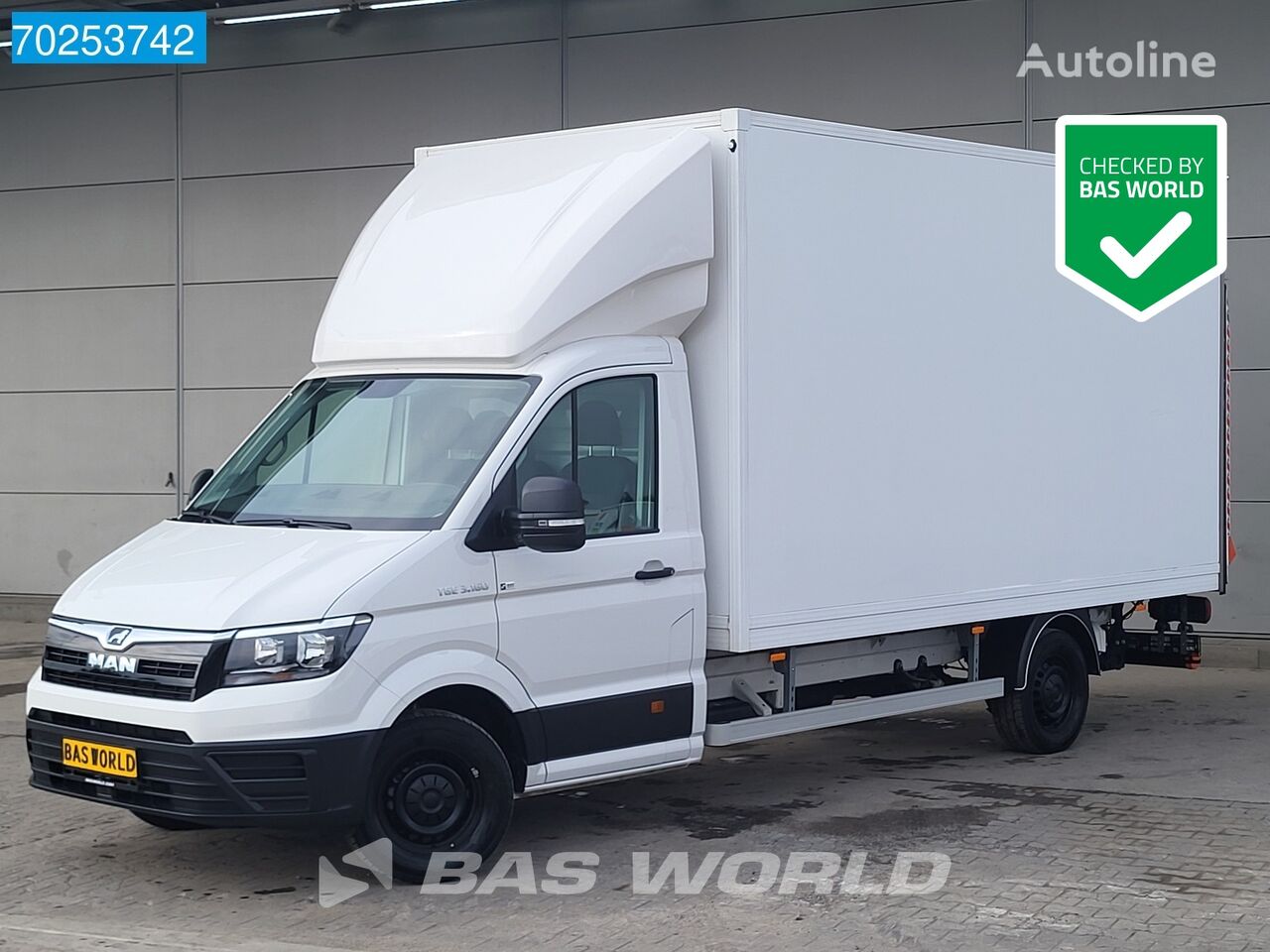 MAN TGE 3.160 Automaat Dhollandia Laadklep Zijdeur Airco Cruise Bakw camión furgón < 3.5t nuevo