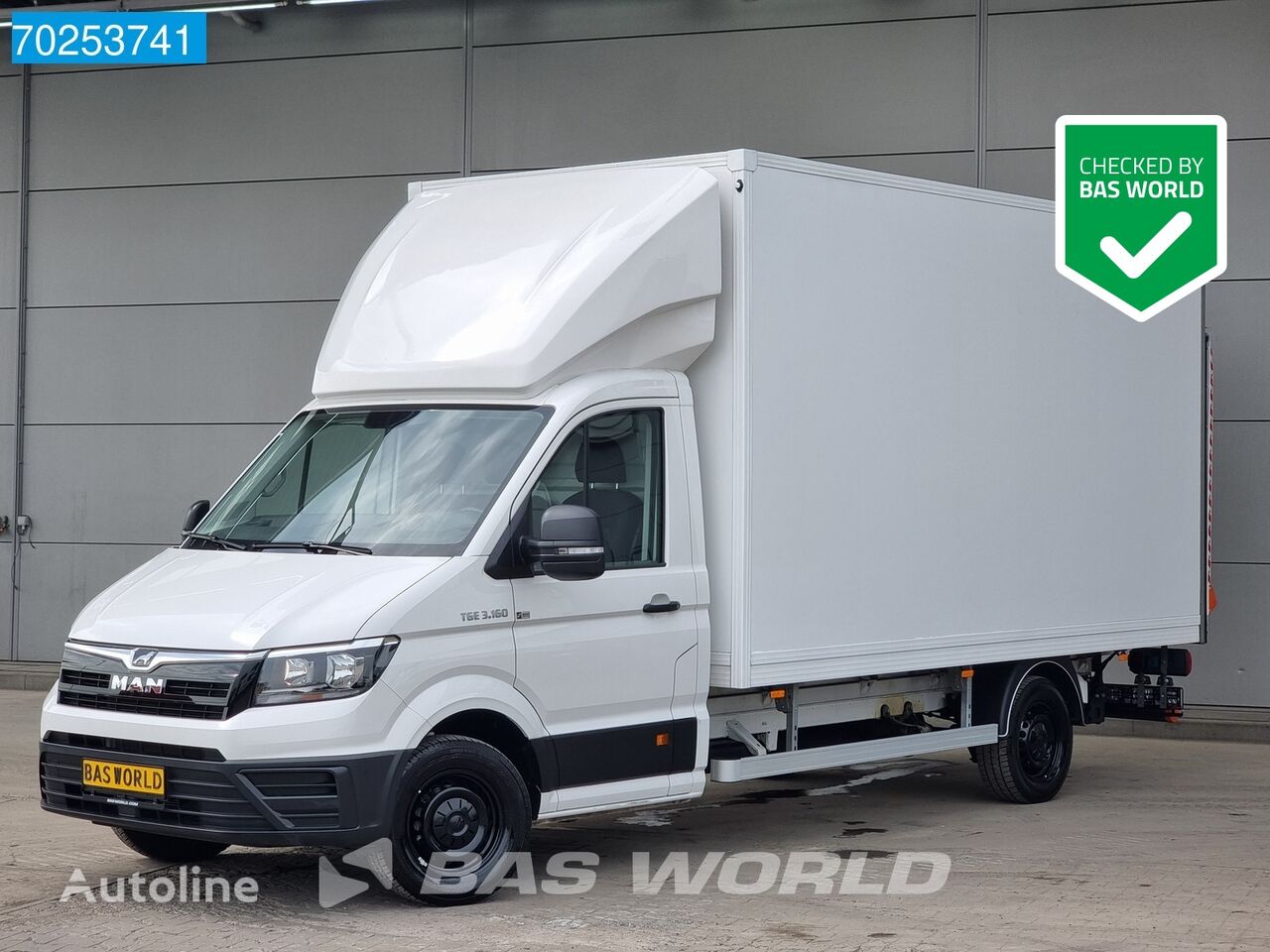 MAN TGE 3.160 Automaat Dhollandia Laadklep Zijdeur Airco Cruise Bakw camión furgón < 3.5t nuevo