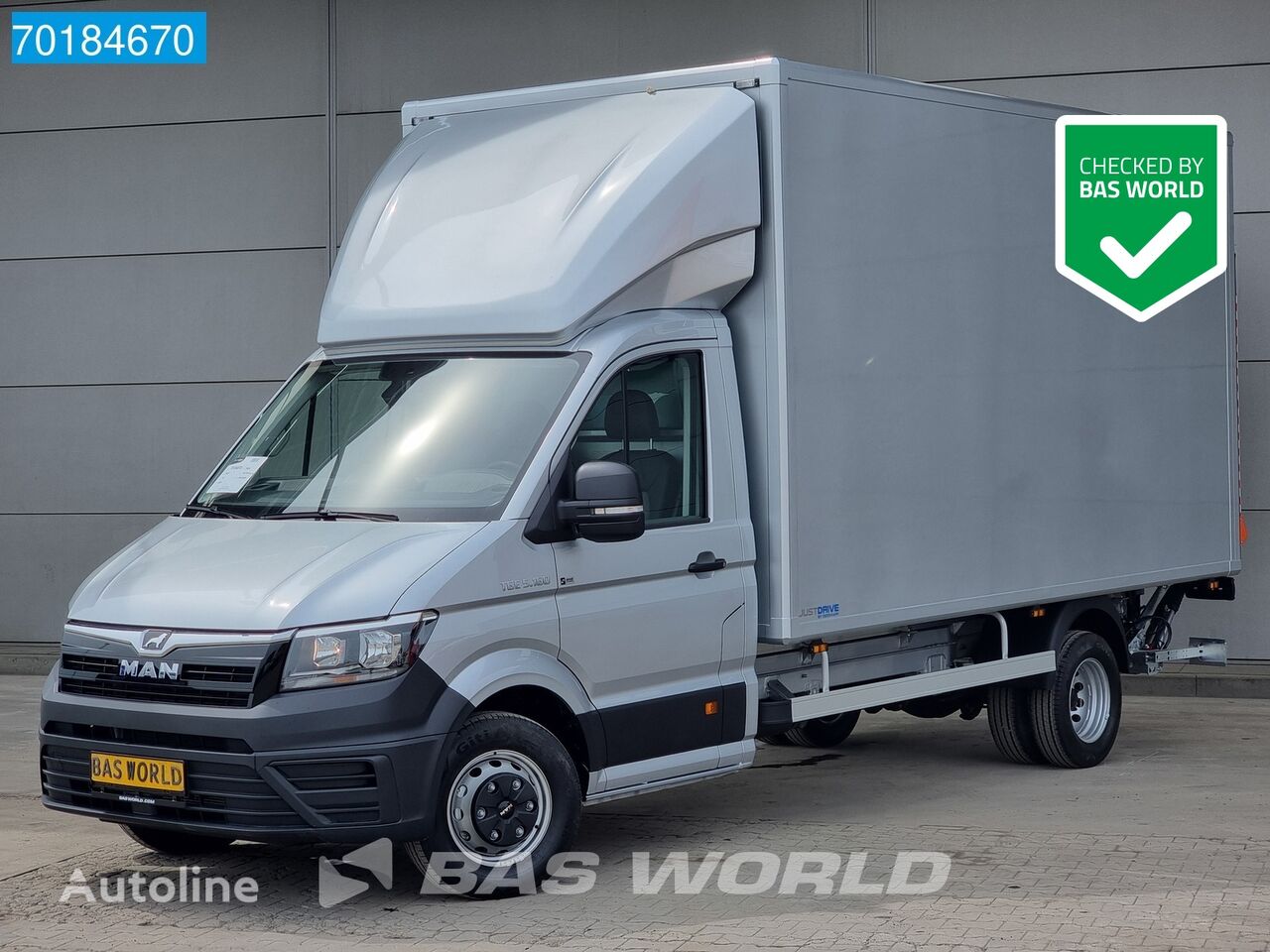 нова вантажівка фургон < 3.5т MAN TGE 5.160 Automaat Laadklep Zijdeur Bakwagen ACC Groot scherm Ca