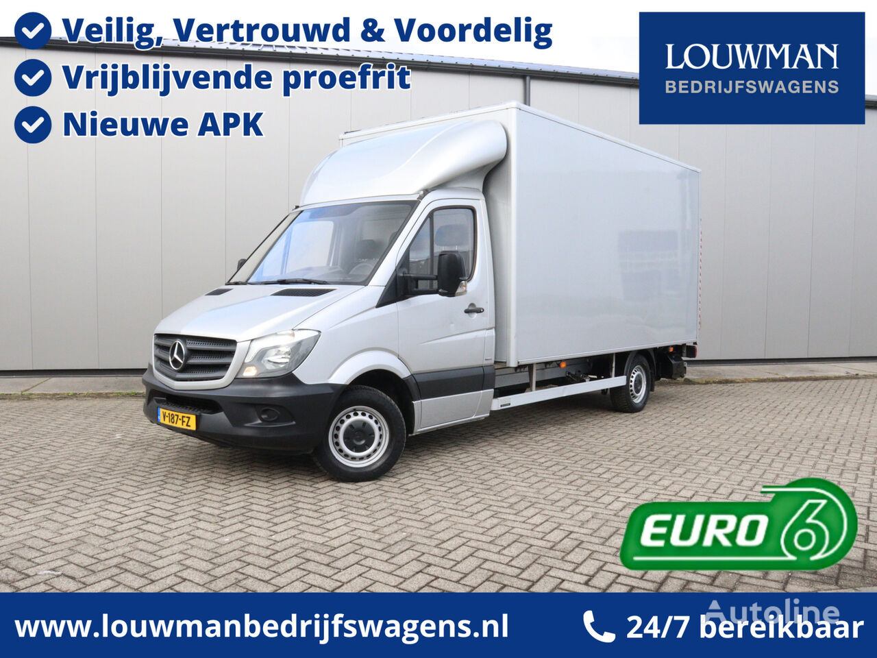 Mercedes-Benz Sprinter 316 2.2 CDI Bakwagen Meubelbak Dhollandia Laadklep Crui box truck < 3.5t