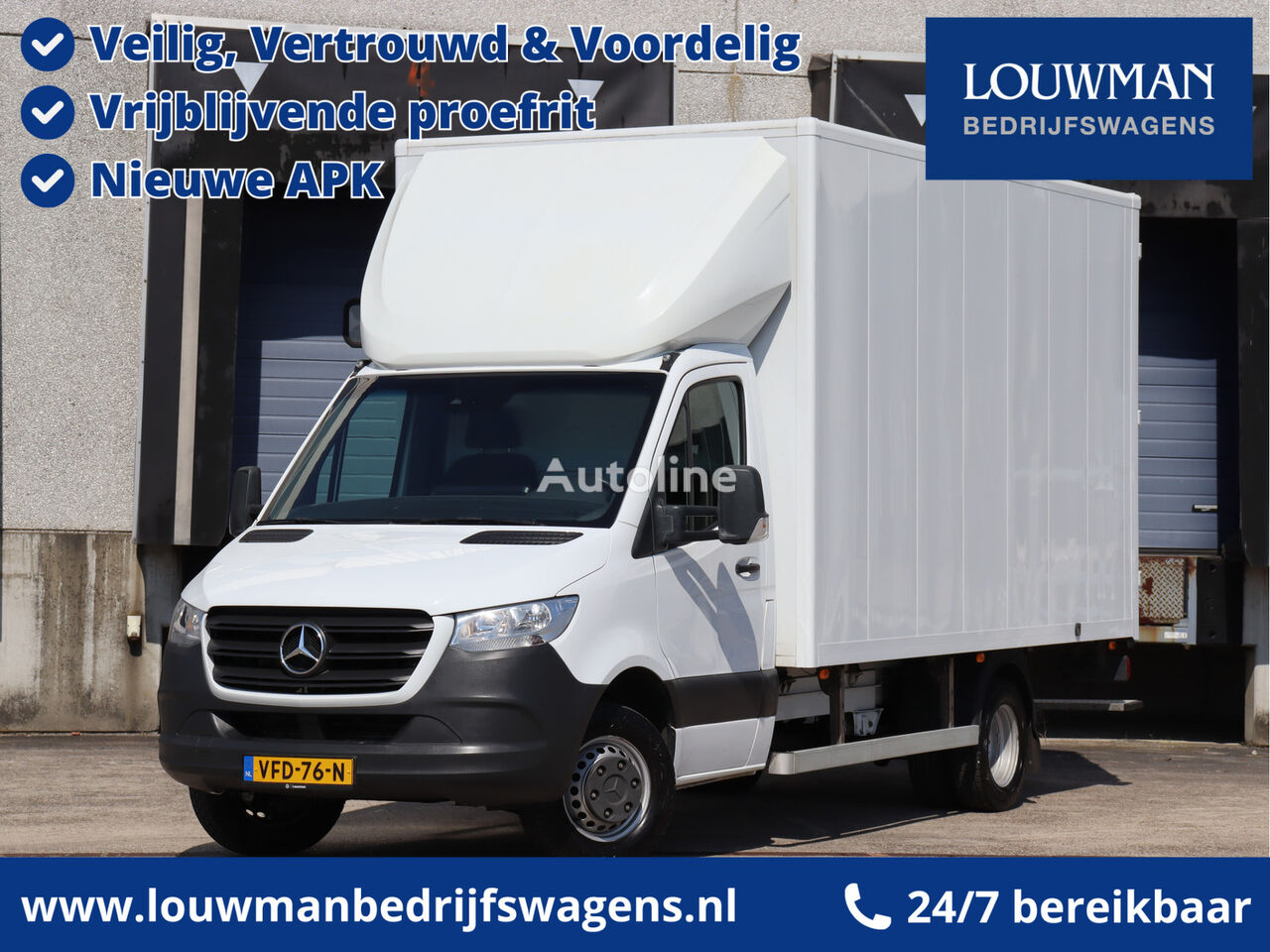 Mercedes-Benz Sprinter 514 2.2 CDI Bakwagen Meubelbak MBUX NAP Carplay Climate box truck < 3.5t