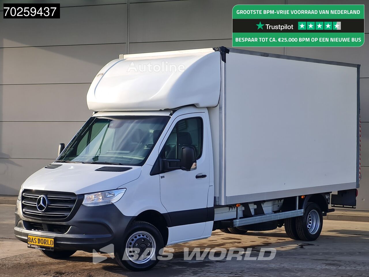 Mercedes-Benz Sprinter 514 CDI Automaat Laadklep Dubbellucht Zijdeur Airco Cru box truck < 3.5t