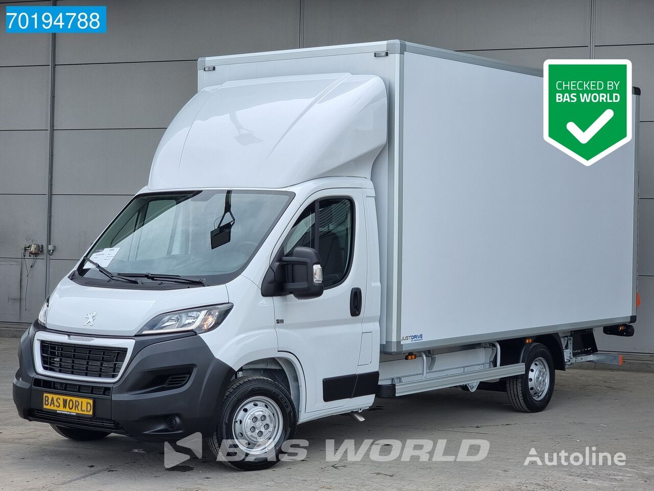 neuer Peugeot Boxer 165PK Laadklep Zijdeur Lat om lat Bakwagen Airco Bluetooth Koffer-LKW < 3.5t